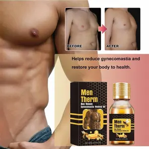 Aceite de masaje de reducción de ginecomastia, elimina el exceso de grasa, fortalece los músculos, crema de masaje caliente sexy para hombres