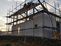 Maison de pré-assemblée en plastique, maison de précommande à deux étages