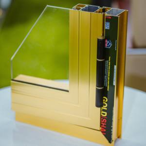 Profilé d'extrusion en aluminium durable Shalumi Golden série 6000 pour découpe/soudure de cadres en alliage, portes, fenêtres, épaisseur personnalisée - Product Image 6