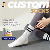 Chaussettes de yoga tricotées antidérapantes en silicone pour femmes, chaussettes de sport respirantes et écologiques pour la danse et le fitness en intérieur
