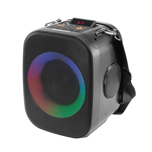 ลำโพงคาราโอเกะพร้อมไมโครโฟนไร้สาย <span class=keywords><strong>tf</strong></span>/usa/aux/fmic/tws/eq ลำโพง RGB Flame Lamp 2400mAh Li-Battery ลำโพง4นิ้ว - Product Image 1