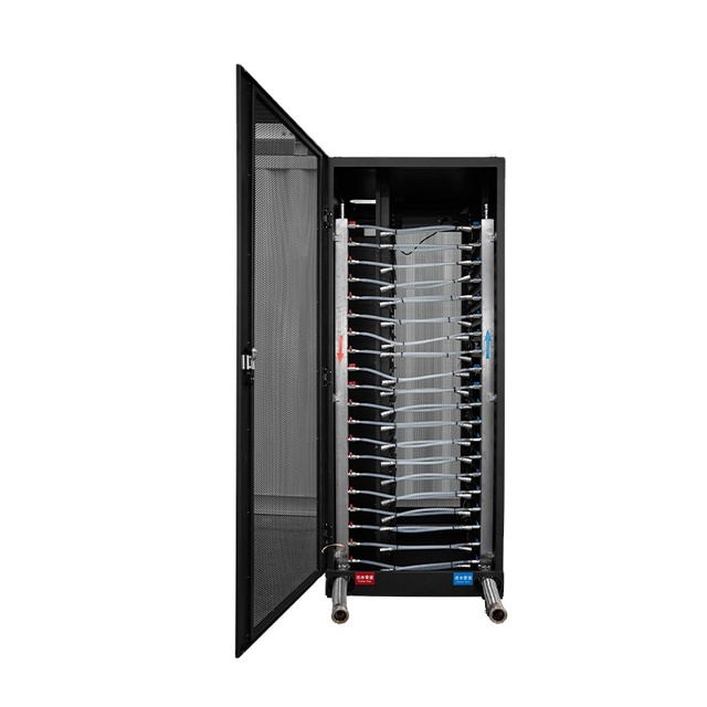 Closed Loop 200kW Hydro Liquid Cooling Rack System with CDU PLC Control for Whatsminer 2U Server