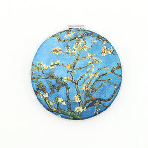 Espejos compactos plegados redondos portátiles, tela de microfibra, espejo de bolsillo, espejo de tela plegable - Product Image 3