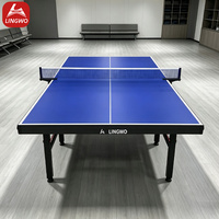Table de ping-pong d'intérieur de taille standard, plus robuste, SMC Entertainment, table de tennis de table pliable pour l'exercice