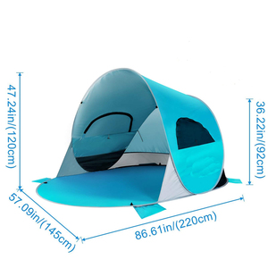 Parapluie de Sport facile Pop-Up, parc, bord de mer, <span class=keywords><strong>lac</strong></span>, <span class=keywords><strong>Camping</strong></span>, randonnée, pêche, abri, fête, voyage, ami, famille, ombrage, tente de plage - Product Image 2