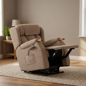 dual motor lift recliner chair power electric armchair living room fabric <b>sofa</b> <b>sleeper</b> reclining chair heating massage wheels - Product Image 1