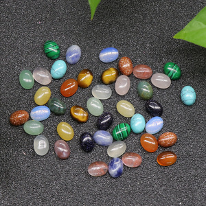 HZ Ccharms Gemstone Multi <span class=keywords><strong>Stone</strong></span> Egg Shape Gemstone Cabochon para hacer collares Cristales - Product Image 3