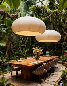 <span class=keywords><strong>Lampadario</strong></span> ristorante Vintage in tessuto rotondo Hotel Lobby zona pranzo grandi dimensioni personalizzano <span class=keywords><strong>lampadario</strong></span> decorativo appeso <span class=keywords><strong>paralume</strong></span> - Product Image 1