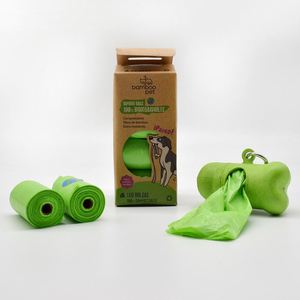 Bolsa de Basura Compostable para Excremento de Perro Biopoly Green Pla, Se Acepta Logotipo Personalizado, Color Biodegradable, Fabricante - Product Image 3