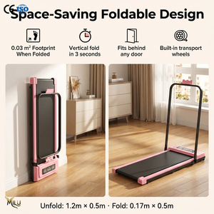 Caminadora Eléctrica Plegable Ultrafina de 2.5HP para Cinturón de 500mm de Ancho, Control Inteligente en el Manillar, Silenciosa, para Gimnasio en Casa - Product Image 6