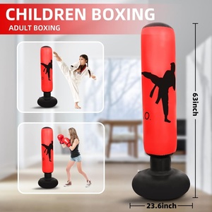 Saco de Boxeo Inflable de PVC de 160 cm para Entrenamiento de Niños, Juego de Boxeo en Interiores con Relleno de Agua y Aire - Product Image 2