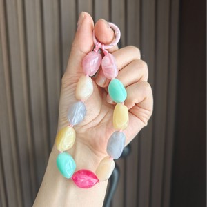Cadena para <span class=keywords><strong>Teléfono</strong></span> DIY con Cuentas, Pulsera <span class=keywords><strong>de</strong></span> Piedras Coloridas, Llavero para Mujer, Cadena Antipérdida para Muñeca, Llavero con Logotipo Personalizado, Venta al por Mayor - Product Image 3