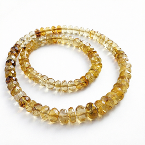 Perles de pierre naturelles en gros 4*6mm 5*8mm, perles de jade jaune pour la fabrication de bijoux pour marque - Product Image 1