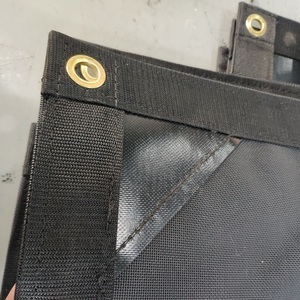 Bâche en maille tricotée noire avec œillets 60-70% utilisation de <span class=keywords><strong>parasol</strong></span> pour maison verte, jardin, auvent, piscines, camion à benne basculante - Product Image 3