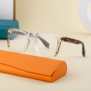 Nueva venta de moda <span class=keywords><strong>Retro</strong></span> mujeres Anti luz azul gafas ópticas diseñador personalizado de alta calidad hombres negro marco cuadrado gafas - Product Image 3