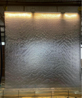 Rideau d'eau en maille de fil d'acier inoxydable tissé sur mesure, cascade murale, découpe personnalisée pour écran intérieur