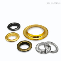 Œillets de rideaux SAS de qualité supérieure, plaqués or et argent, de 1,5 mm à 40 mm, diverses tailles, avec passants