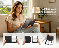 Casing Kindle Paperwhite 11th 12th Slim Transparan Custom Print, Dilengkapi Fitur Auto Sleep/Wake, Bagian Belakang Akrilik Lepas Pasang