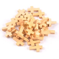 Bois artisanat crucifix en bois jésus croix perles breloques pendentif designer breloques pour bracelet à bricoler soi-même cadeaux chrétiens religieux