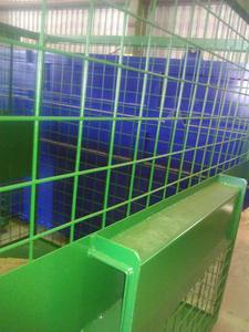 5.8 m3 와이어 케이지 금속 빈 저장 용기 용접 강철 와이어 스크랩 금속 빈 - Product Image 5