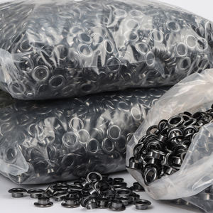 Yüksek kalite özel kazınmış marka logosu giysi için kuşgözü Hoodie giyim kemer aksesuarları delik kuşgözü Metal pirinç - Product Image 6