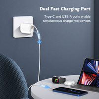 20W PD Chargeur Rapide Type C USB-C PD Adaptateur Usb Chargeur Mural 20W PD Ensemble avec Câble pour iPhone 11 Pro Max