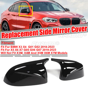 ฝาครอบกระจกมองข้างรถยนต์ฝาครอบกระจกมองหลังสำหรับ BMW X3 X4 G01 G02 2018-2020 X5 X6 X7 G05 G06 G07 2019-2020 - Product Image 1