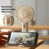 Ventilateur de recharge portable miniature KINSCOTER pour l'extérieur, 1800 mAh, ventilateur de refroidissement multifonction, ventilateur de poche, 100 vitesses, mini ventilateur de poche