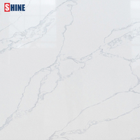 Grande dalle de pierre artificielle en quartz acrylique SHINE Modèle 8808, moderne, épaisseur 15-30 mm, ignifuge et étanche, pour cuisine