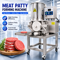 Ligne de production automatique de galettes de viande, machine à former, paner et enrober les hamburgers pour la fabrication de coupes de viande