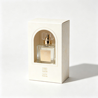 Boîte rigide de luxe personnalisée avec couvercle et base pour parfum, emballage cadeau en carton premium pour boutique de cosmétiques, boîte cadeau avec ouverture fenêtre