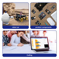 Kit de voiture robot intelligente programmable Robotlinking ESP32 IoT avec roues, évitement d'obstacles, suivi et codage Scratch pour Arduino