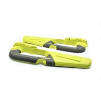 Servizio di Stampaggio a Iniezione OEM ODM Personalizzato per Parti in Due Colori con Sovrastampaggio TPE su Componenti in Plastica ABS PC