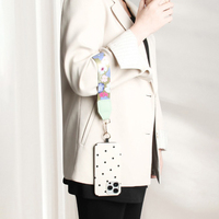 Cordon de téléphone portable bandoulière avec pochette amovible et longueur réglable, sangle de téléphone, sac, bandoulière