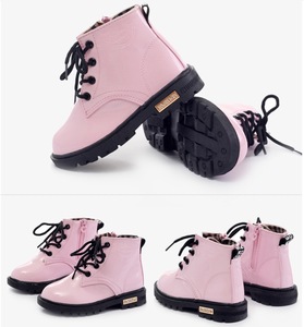 รองเท้าบูทสั้นหุ้มข้อหนัง PU สำหรับเด็กฤดูหนาว - Product Image 5