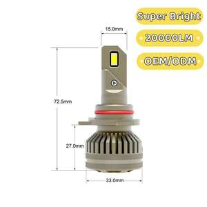 20000 Lumen 9012 9005 9006 5202 Bombilla de faro Led 6500K White Luce Frontale para <span class=keywords><strong>Honda</strong></span> Civic 2006 lampen - Product Image 2