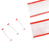 Étiquettes de vêtements rectangulaires en PP recyclé GRS, écologiques, prix usine, couleurs personnalisées, sans pli, avec attaches à coudre à barbillons