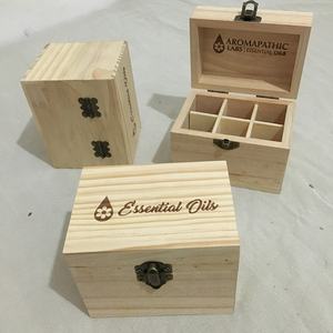 Caja de aceite esencial portátil de Madera rústica, caja de transporte de fragancia para el hogar, organizador de aromaterapia, contenedor de fragancia de esmalte de uñas - Product Image 6