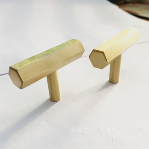 Furniture Handle Brass Bar Single Hole 64 96 128 160 Mm Minimalist Design For Drawer Cabinet Door - Product Image 2