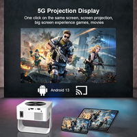 Projecteur intelligent T1 PRO MINI, projecteur LCD 4K 720P HD Android 13 K1 LED