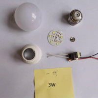 Circuit imprimé en aluminium 220V pour ampoule LED, carte PCB DOB SMD2835 avec interrupteur à télécommande, 5W 7W 12W, types de culot B22/E27