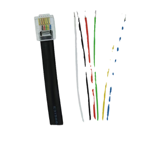 Câble téléphonique plat en cuivre pur à 6 cœurs Connexion RJ11 6P6C Tête de cristal Câbles de communication à six cœurs multibrins - Product Image 5