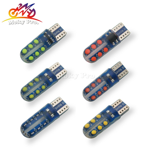 Xe máy ánh sáng T10 LED bóng đèn <span class=keywords><strong>RGB</strong></span> xe máy Flash Silicone đọc sách T10 LED CANBUS Sương Mù Ánh sáng Faro de motocicleta - Product Image 5