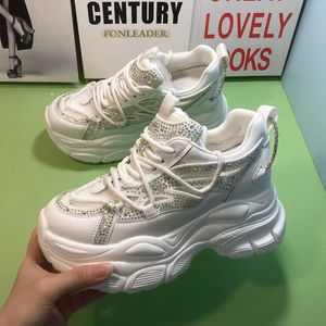 Chaussures décontractées à plateforme avec strass pour femme, modèle 2025, baskets tendance pour femme - Product Image 6