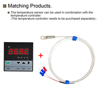 PT100 RTD Temperature Sensor Waterproof Stainless Steel Platinum Probe Embedded Wide Range Fast Response