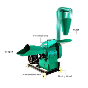 Trituradora de Alimento para Ganado de 220V/380V y 4.5KW, Molino Eléctrico de 2.5 Ton/h para Moler Maíz, Trituradora de Paja de Maíz - Product Image 4