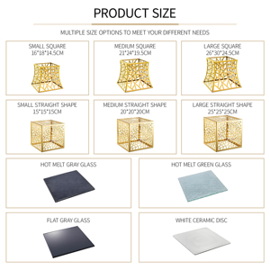 Support à gâteaux en métal YITIAN pour décoration de mariage, table de présentation de desserts, buffet, nourriture, bonbons, nouveau design, support à gâteaux en or à écailles de <span class=keywords><strong>poisson</strong></span> - Product Image 4