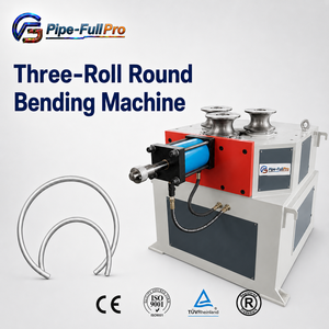 3 Roll Section <b>Bending</b> <b>Machine</b> Hydraulic Pipe Rolling <b>Machine</b> for Round Pipe Flat Bar and Channel Steel - Product Image 1