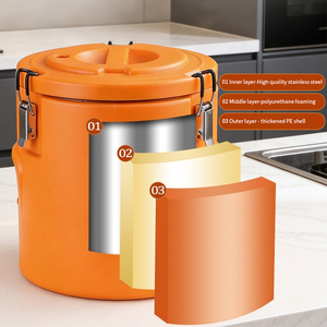 <strong>Hot</strong> Sale Stainless Steel <strong>Insulated</strong> Thermal Soup Bucket <strong>Food</strong> <strong>Container</strong> Camping <strong>Hot</strong> Cold <strong>Food</strong> <strong>Keep</strong> Fresh Ice Bucket - Product Image 3