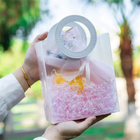 Sac fourre-tout givré en PP réutilisable pour mariage, cosmétiques, bijoux, fête, emballage plastique, sac cadeau